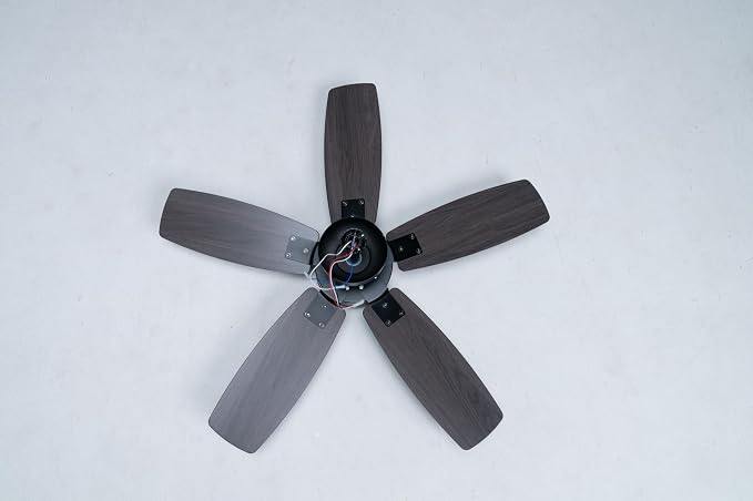 Ceiling Fan 36'' for Small Room Matte Black Modern Fans with Light Remote Control - Reversible Quiet DC Motor Dimmable with 6 Speeds for Bedroom Indoor Use