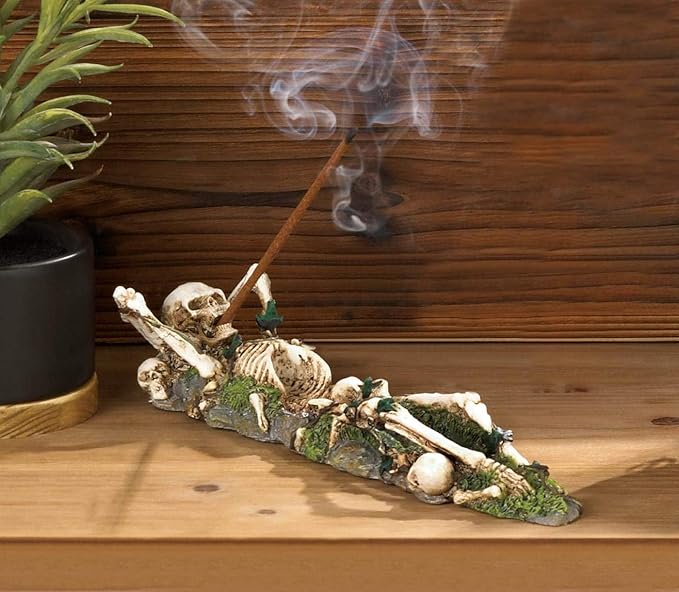 Gifts & Decor Skeleton Incense Burner Holder Collector