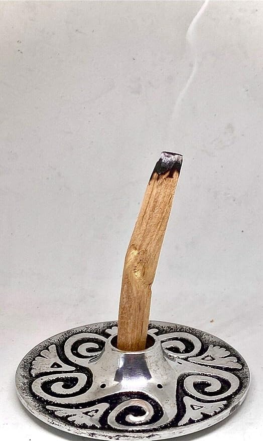 palo Santo Metal Holder and Incense Burner with 10 Sticks