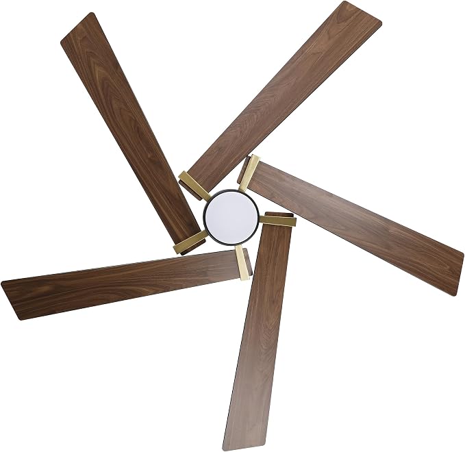 Ceiling Fans with Lights and Remote (Modern Brown, 60 inch)