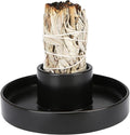Sage Holder, Sage Burner, Sage Holder for Burning, Smudge Bowl, Sage Sticks Holder, Incense Holder, Black Candlestick Holder, Altar Decor