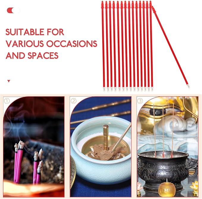Ciieeo 15pcs Plug-in Electric Incense Burner Incense Sticks Led Organic Sticks Sage Stick Burner Electronic Stick Candles Red Plastic