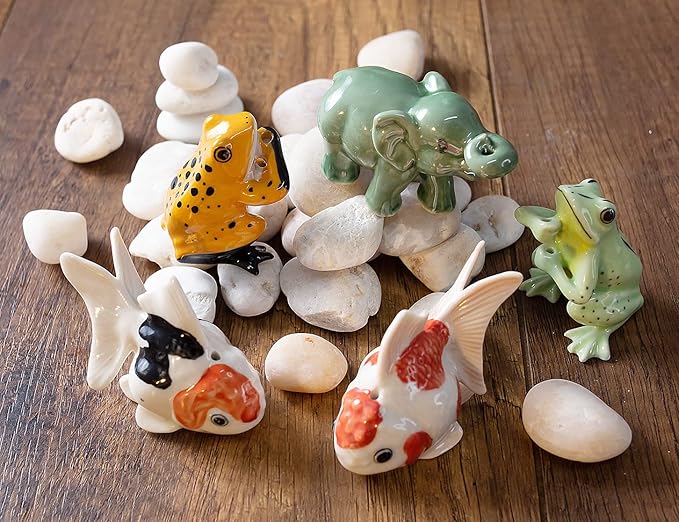 2½" White Red Orange Goldfish Fish Elegant Ceramic Incense Stick Holder Artistic Collectible Figurine for Adult Collectors Sophisticated Accent Gift Handcrafted Porcelain Home Decor