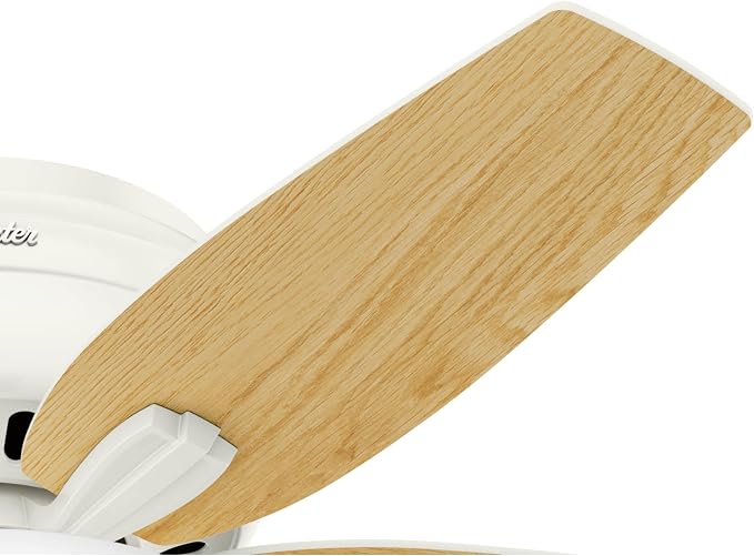 Hunter Newsome, Indoor, Ceiling Fan, with LED Light, 42 inch, Fresh White