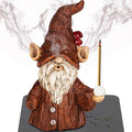 Gnome Incense Holder for Sticks, Incense Cone Burner with Large Size Hole for Cones, Gnome Statue Christmas Decorations, Unique Gift for Women Men