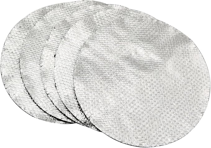 5pcs Black Round Incense Burner, 100mm, Fireproof Mat, High Temperature Cotton Pad, Fit for Incense Sticks Coils