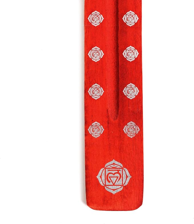 Incense Garden Pack of 7 Stick Incense Holders - 10 inches - Colorful Chakra - Ash Catcher