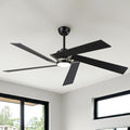 Ceiling Fans with Lights and Remote (Modern Black, 60 inch)