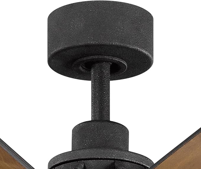 Kichler Gentry XL 85" Ceiling Fan with Lights, 1-Light LED, 3000K, 9 blade Modern Industrial Fan in Distressed Black, (85" W x 16.5" H), 300285DBK
