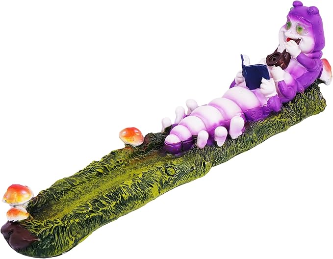Caterpillar Incense Burner – Decorative Nature-Inspired Incense Holder for Stick Incense, Whimsical Garden & Meditation Home Décor Accent