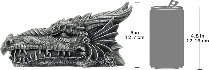 Design Toscano Stryker the Smoking Dragon Sculptural Incense Box