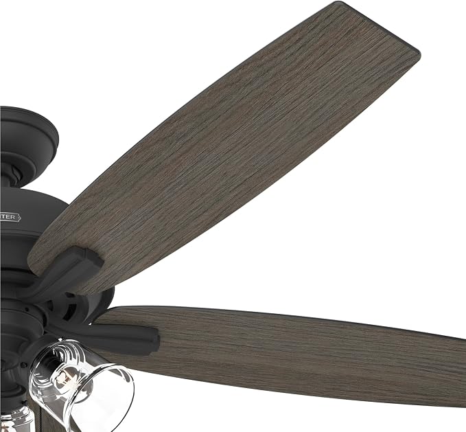 Hunter Dondra, Indoor, Ceiling Fan, with LED Lights, 60 inch, Matte Black