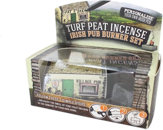 Irish Pub Turf Peat Incense Burner Set by The Gifted Hand