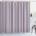 Ambesonne Stripes Shower Curtain, Abstract Ocean Inspired Palette Lines Geometrical Image Illustration, Cloth Fabric Bathroom Decor Set with Hooks, 75" Long, Pale Mauve