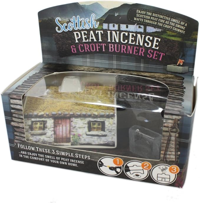Scottish Peat Incense & Croft Burner Set