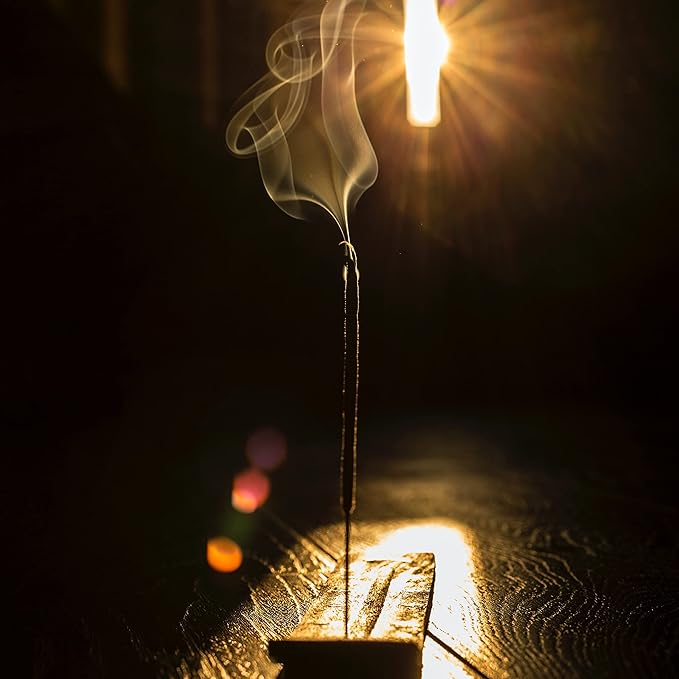 Aakriti Premium Wooden Handmade Incense Holder Incense Burner Aromatherapy Ornament Home Decor Meditation Yoga (Moon)