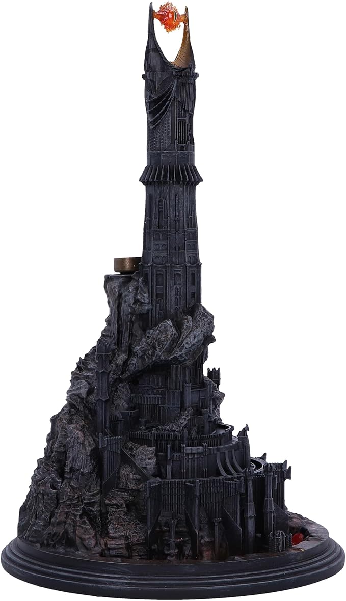 Nemesis Now Lord of The Rings Barad Dur Backflow Incense Burner 26.5cm, Resin, Black, Officially Licensed Lord of The Rings Sauron™ Merchandise, Cast in The Finest Resin, Expertly Hand-Painted