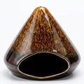 Handcrafted Ceramic Palo Santo Holder –Artistic Incense Burner for Meditation, Mindfulness & Zen Home Decor – Wabi-Sabi Style Cone Sculpture, Relaxation & Aromatherapy-Gift for Yoga (Brown)