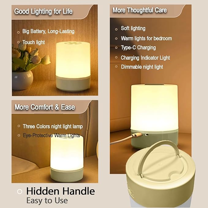 Bamboo Hollow-Out Incense Burner Holder,Type-C LED Ambient Night Light,Decorative Incense Holder Portable Camping Light,for Sticks Cones Coils Sage & Broken Incense,Zen Home Yoga（Life）