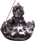 OTOFY Handmade Ceramic Incense Holder, Backflow Incense Burner Figurine Incense Cone Holders Home Decor Gift Decorations Statue Ornaments (Auspicious Dragon)