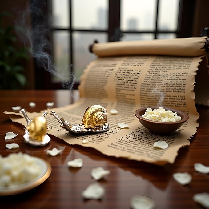 2 Pcs Gold Snail Shaped Incense Burner Stick Holder Animal Shaped Home Vintage Incense Holders