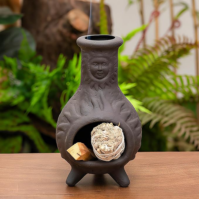 MOUGIGI Handmade Palo Santo Holder & Incense Cone Burner-Elegant Sage Smudging Accessory with Capacity for Spiritual Rituals & Energy Cleansing-Thoughtful Gifts for Meditation, Yoga, Aromatherapy
