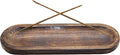 Govinda - Incense Burner Stick Holder Ash Catcher Wooden Handmade Modern Gift Wood Home Decor Size 12 X 4 Inches, (Plain)