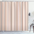 Ambesonne Stripes Shower Curtain, Abstract Ocean Inspired Palette Lines Geometrical Image Illustration, Cloth Fabric Bathroom Decor Set with Hooks, 84" Long Extra, Champagne