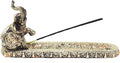 Elephant Incense Burner Holder Lucky Figurine Home Decor Gift (6)