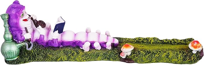 Caterpillar Incense Burner – Decorative Nature-Inspired Incense Holder for Stick Incense, Whimsical Garden & Meditation Home Décor Accent