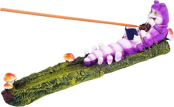Caterpillar Incense Burner – Decorative Nature-Inspired Incense Holder for Stick Incense, Whimsical Garden & Meditation Home Décor Accent