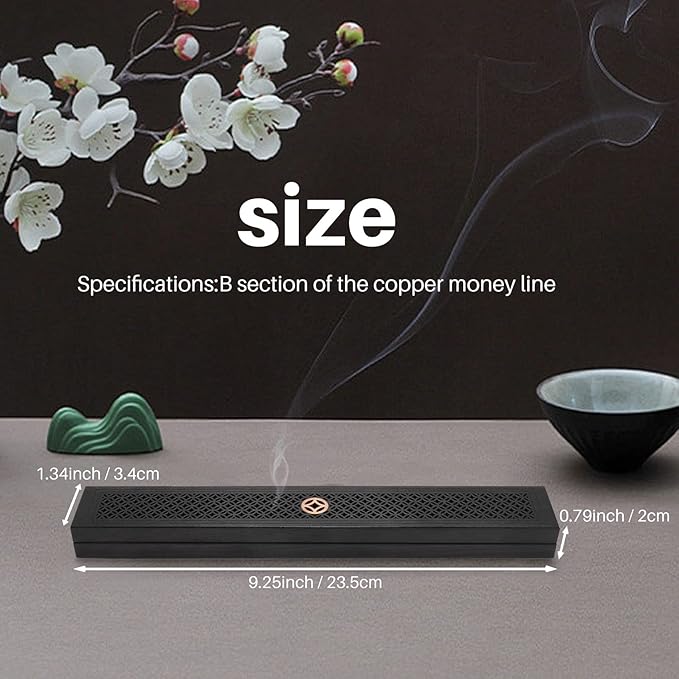 1Pcs Black Wooden Incense Holder Incense Coffin Burner Wood Incense Burner Box Aromatherapy Censer for Home Office B