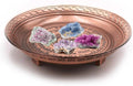 Copper Sacrifice Ritual Plate, Three-Legged Design Offering Bowl, Perfect for Witches, Incense, Incense Holder, Candlestick, Ashtray, Jewelry Tray, Key Basket (5.1‘’)