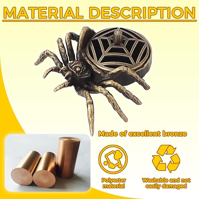 1 PSC Spider Incense Holder for Cones & Sticks, Incense Burner Holder Decor for Home, Office, Yoga, Meditation, Spa Incense Holder Cone