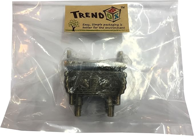 TrendBox Model A - Mini Vintage Design Ding Sheng Bronze Tripod Incense Cone Coil Stick Burner Holder Ash Catcher Chinese Traditional Style Buddhist Washable
