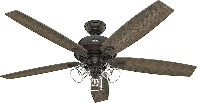 Hunter Dondra, Indoor, Ceiling Fan, with LED Lights, 60 inch, Noble Bronze