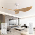 Sofucor 38 Inch Ceiling Fan No Light, Modern Ceiling Fan with Remote Control, Quiet Reversible DC Motor, 6-Speed Noiseless Indoor Ceiling Fan for Bedroom Living Room Covered Patio Porch