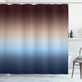 Ambesonne Ombre Shower Curtain, Arrangement with Gradual Color Change Modern Ornamentation Abstract Illustration, Cloth Fabric Bathroom Decor Set with Hooks, 69" W x 84" L, Blue and Brown