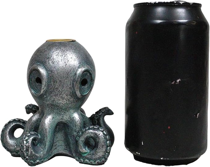 Ebros Gift Nautical Marine Cthulhu Octopus Tentacles Sea Monster Backflow Incense Cone Burner Figurine Home Aromatherapy Fragrance Holder