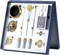 Yoga & Meditation 16pcs Incense Burner Kit - Complete Ash Powder Burner Set with Brass Censer, Art Mold Tools & Chinese Incense Burner in Gift Box for Relaxation, Home Fragrance