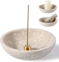 Koville Natural Marble Incense Holder, Incense Holder for Sticks with 9 Holes, Handmade Incense Burner Ash Catcher for Meditation Yoga SPA, Balsam Fir/Palo Santo/Sage/Cone (RoyalBeige)