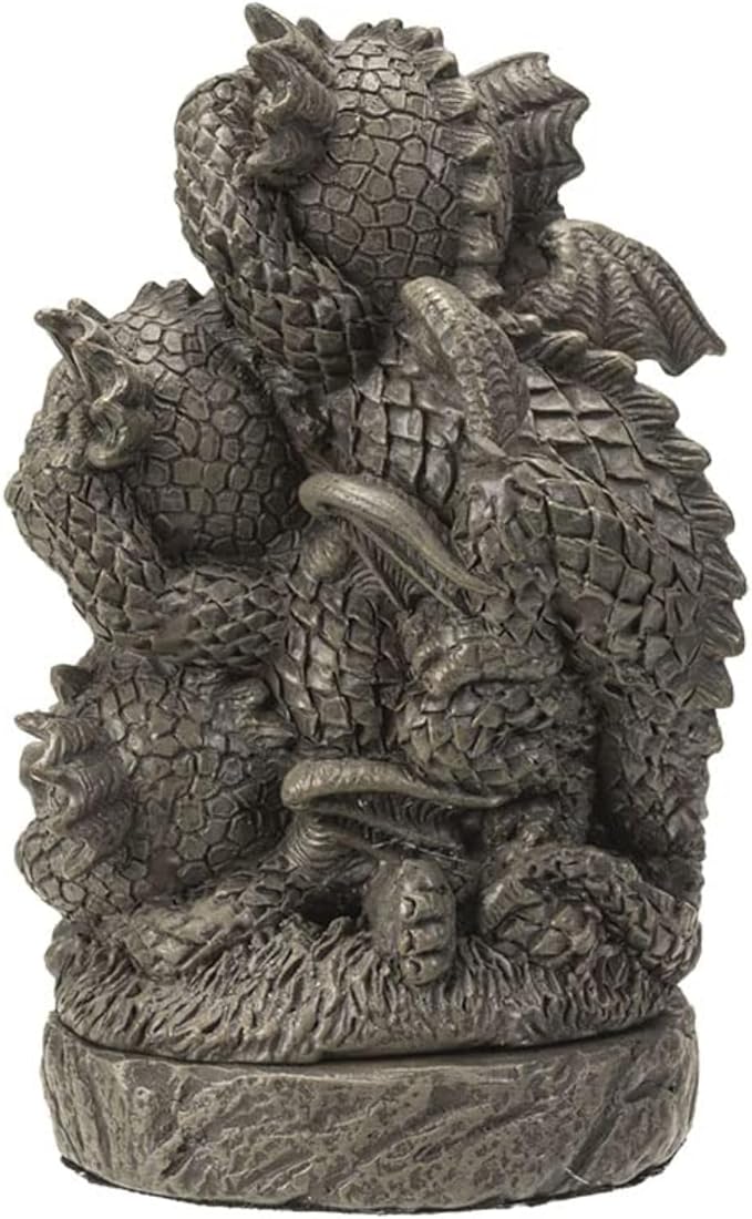 Pacific Giftware Dragon Incense Burner, 5-inch Height, Cold Cast Resin
