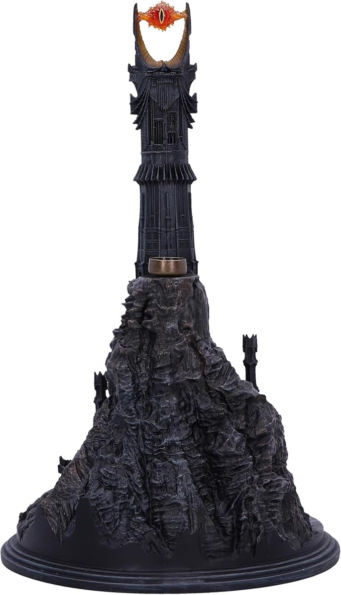 Nemesis Now Lord of The Rings Barad Dur Backflow Incense Burner 26.5cm, Resin, Black, Officially Licensed Lord of The Rings Sauron™ Merchandise, Cast in The Finest Resin, Expertly Hand-Painted