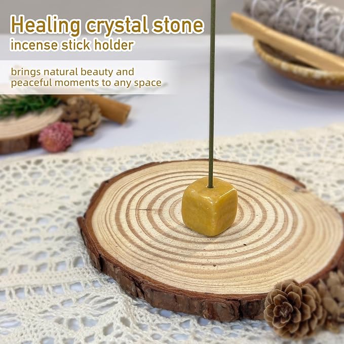 Vintage Ceramic Incense Holder for Sticks, Palo Santo Stick and Sage Holder for Burning, Candle Holders with Handle for Meditation Yoga Room Home Decor