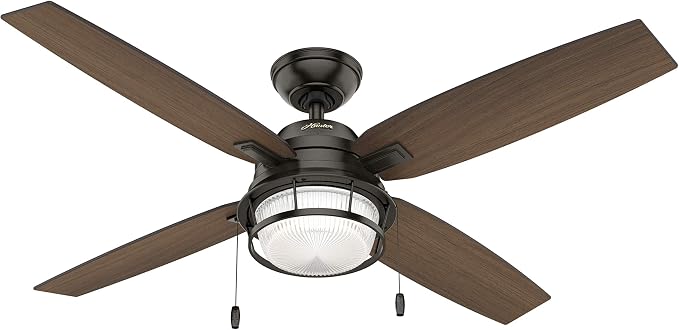 Hunter Ocala, Outdoor or Indoor, Ceiling Fan, Rustic, 52 inch, Noble Bronze