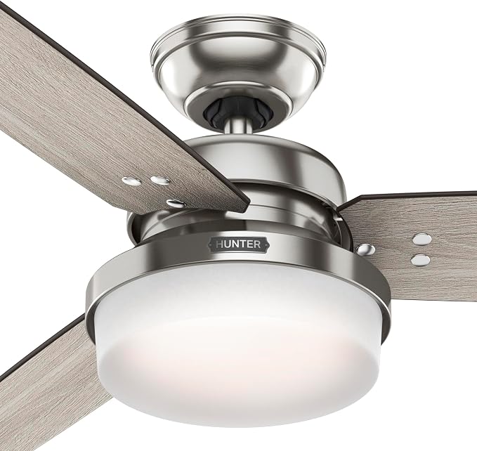 Hunter Sentinel, Indoor, Ceiling Fan, 3 Blades, 52 inch, Brushed Nickel