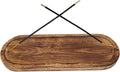 VANIYA CRAFTS® Wooden Handmade Tree of Life Boat Shape Incense Holder Stand Insence Tray for Home Decor Restaurant (11X4, Natural Black) (Burnt)