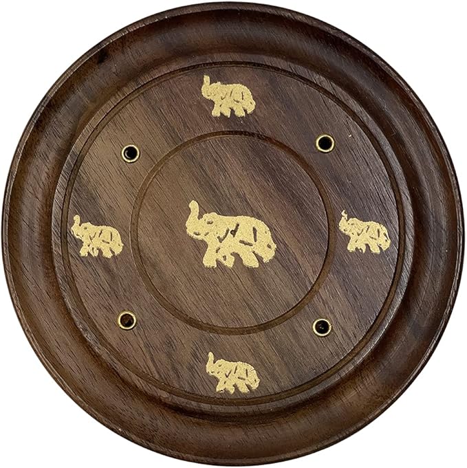 Incense Burner Holder Plate Tray Disk for Sticks Cones Ash Catcher Style #2