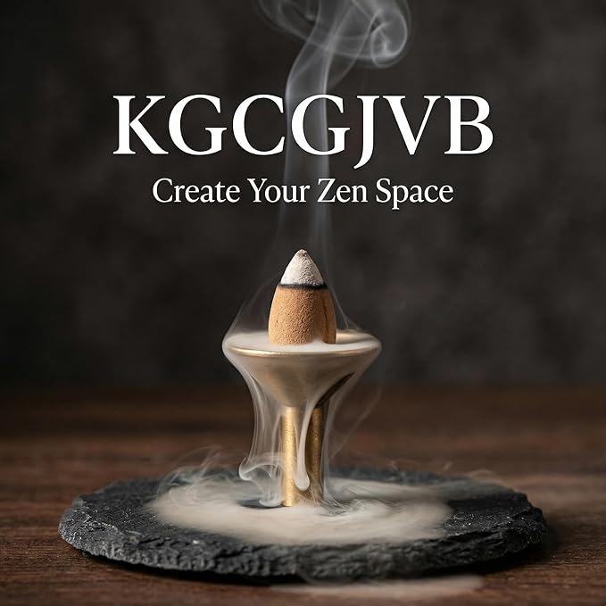 3Pcs Backflow Incense Holder Alloy Cone Burner Cones Sticks Ash Catcher Base Protector Retro Funnel Stand Mini Censer Tray Rack for Incense