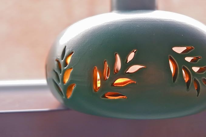 Incense Holder for Palo Santo Sticks Sage Bundles Cone Incense, Handcrafted Ceramic Incense Burner Holder with Chimney, Smudge Bowl for Spiritual Gift, Home Décor